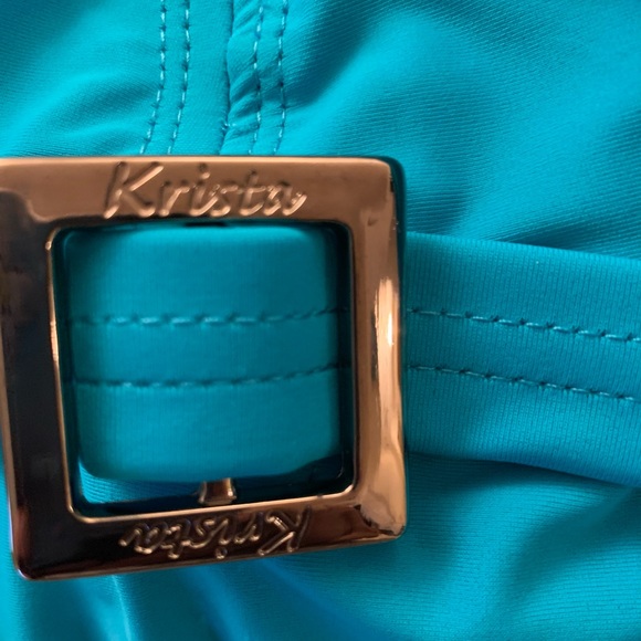 Aquamarine swim top and skort - Picture 1 of 3